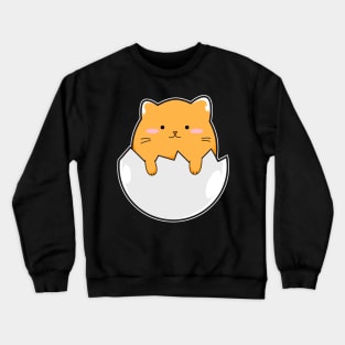 Yellow Cat Egg Crewneck Sweatshirt